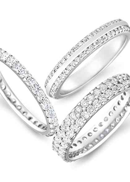 Two sided clearance wedding band