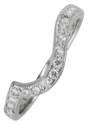 Shaped Diamond Wedding Ring, 1245
