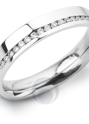 Channel Diamond Platinum Wedding Ring, 1103