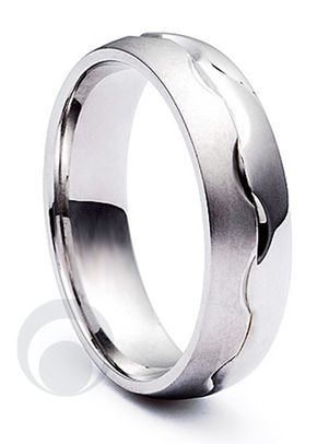 Combination Platinum Wedding Ring, 1103