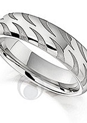 Unique Patterened Platinum Wedding Ring, 1103