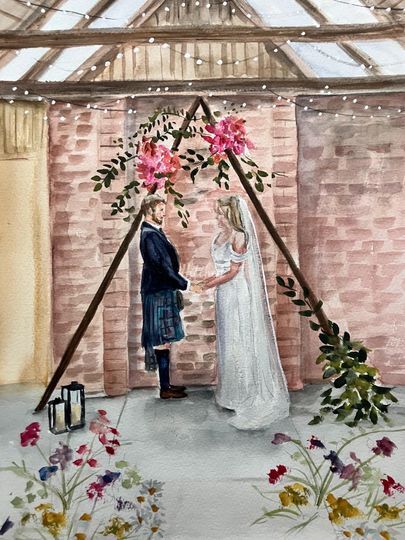 Cheryl Morrice - Live wedding painter