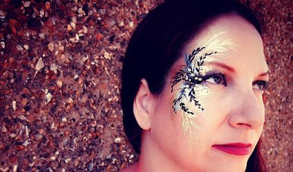 Tropical Bird Face & Body Art + Henna