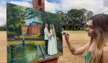 Rowan Melling Live Wedding Painter