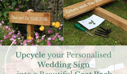 Country Lane Wedding Signage