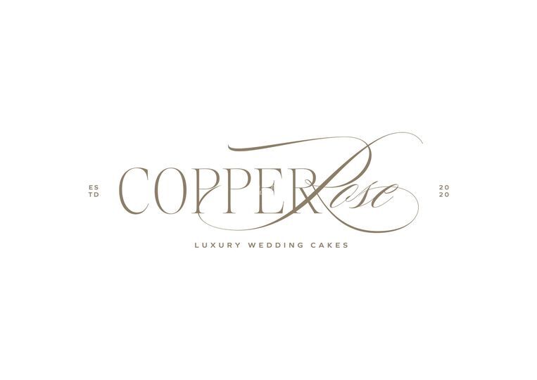 Copper Rose Luxury Wedding Cakes