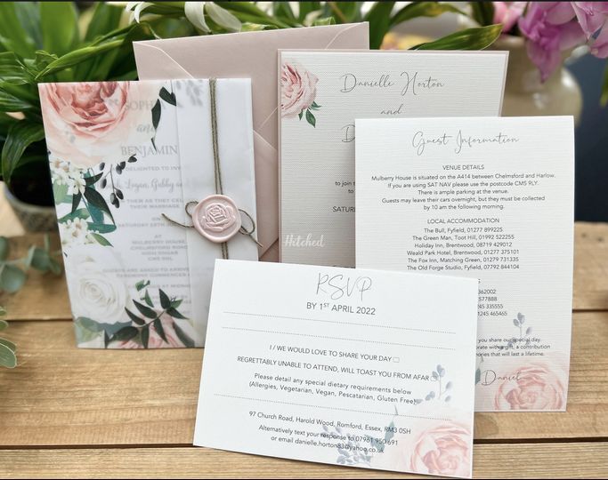 J Hughes Wedding Stationery
