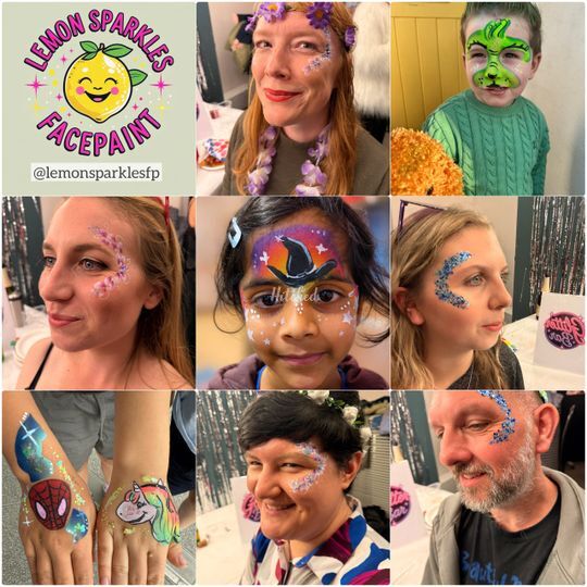 Lemon Sparkles Facepaint & Glitter Bar