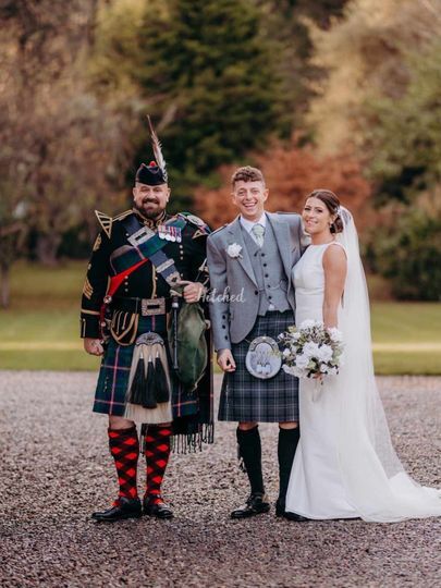 Bagpiper Jason Faulkner