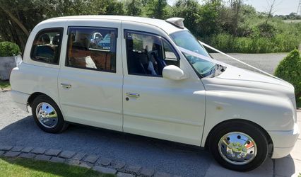 My Little White London Taxi for Weddings