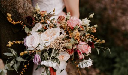 Aqua Floral Design