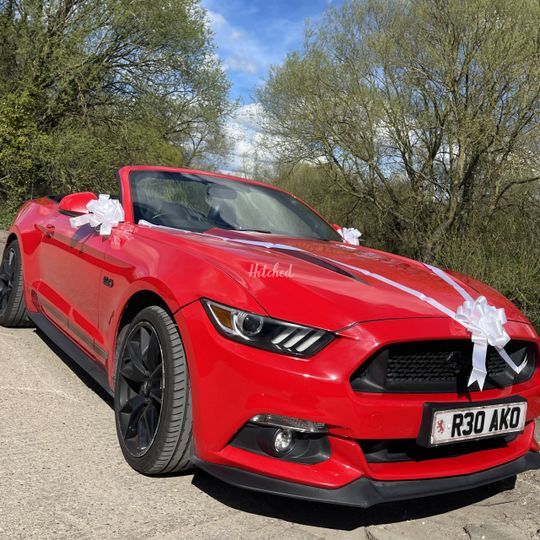 Red Mustang Wedding Car Hire London