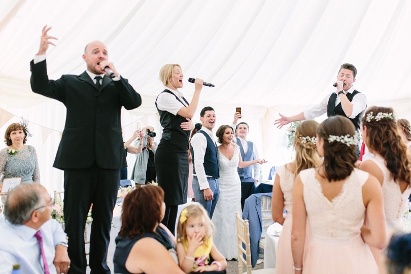 singing at a wedding