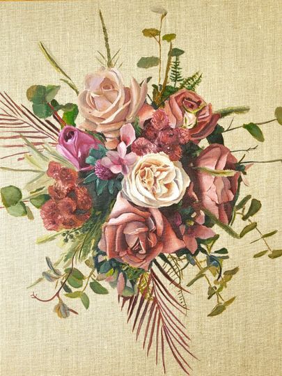 Wedding Bouquet Portrait by Peter Iain Hogg