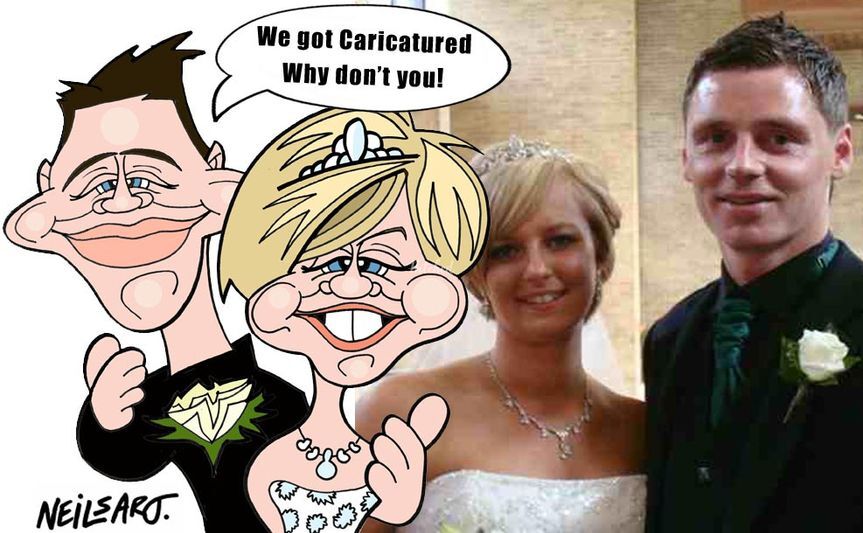 Neilsart Wedding Caricatures