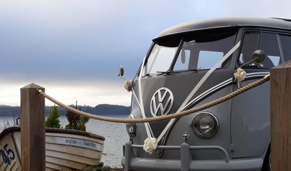 CK VW Vintage Split screen campervan wedding hire