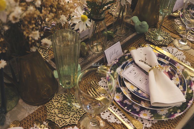 Heart Art Crockery Hire