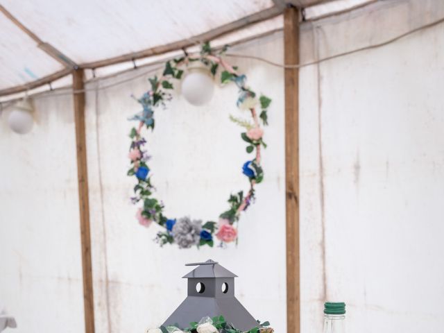 Simon and Clare's Wedding in Penrhyndeudreath, Gwynedd 11