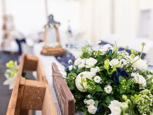 Simon and Clare's Wedding in Penrhyndeudreath, Gwynedd 13