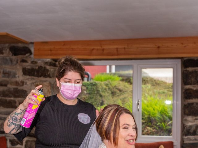 Simon and Clare's Wedding in Penrhyndeudreath, Gwynedd 18