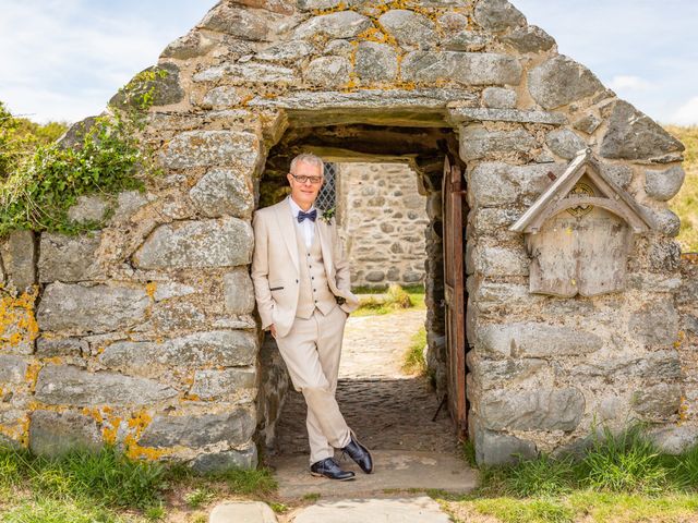 Simon and Clare's Wedding in Penrhyndeudreath, Gwynedd 27