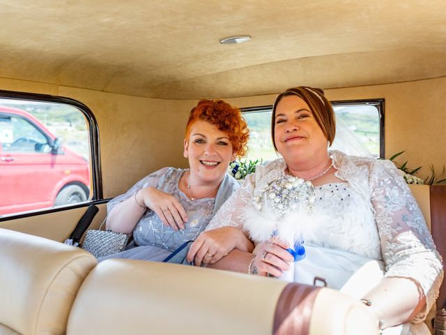 Simon and Clare's Wedding in Penrhyndeudreath, Gwynedd 30