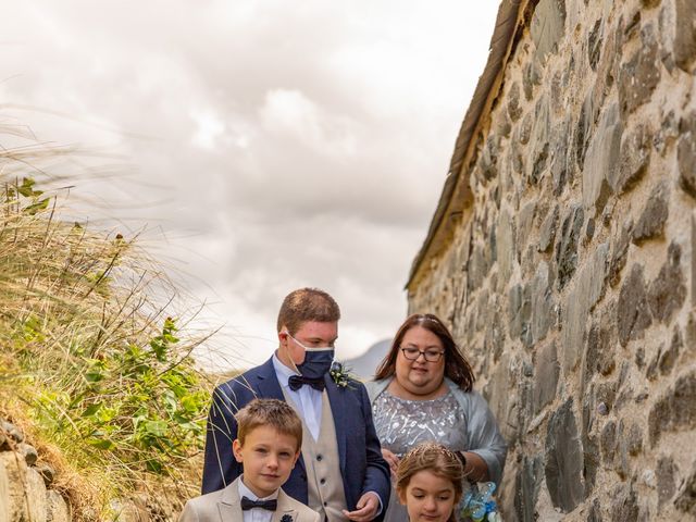 Simon and Clare's Wedding in Penrhyndeudreath, Gwynedd 33