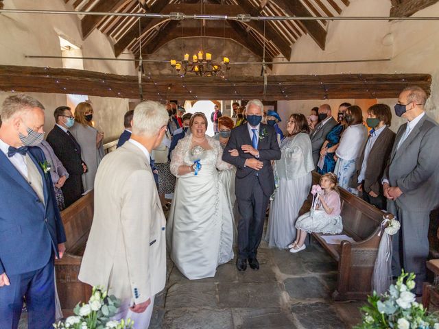 Simon and Clare's Wedding in Penrhyndeudreath, Gwynedd 37