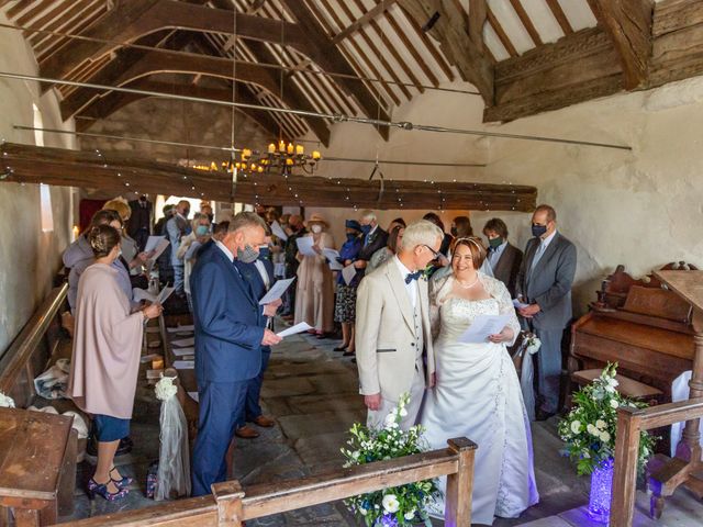 Simon and Clare's Wedding in Penrhyndeudreath, Gwynedd 42