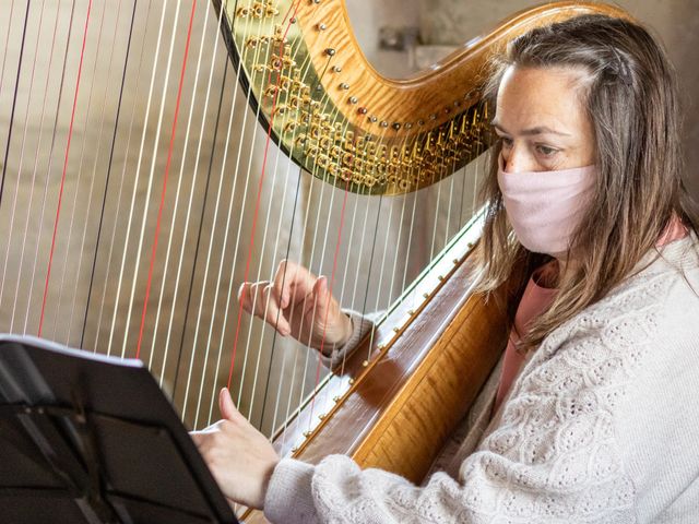 Simon and Clare's Wedding in Penrhyndeudreath, Gwynedd 44