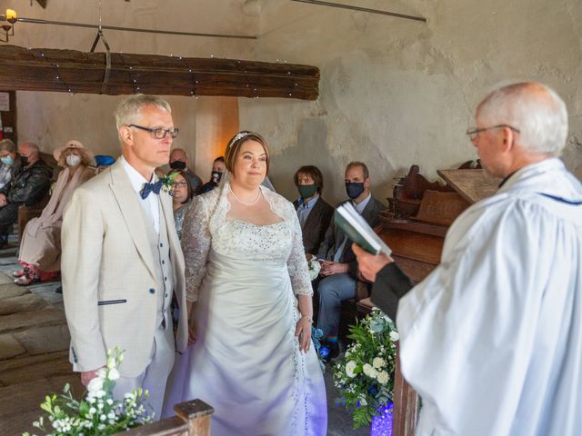 Simon and Clare's Wedding in Penrhyndeudreath, Gwynedd 45