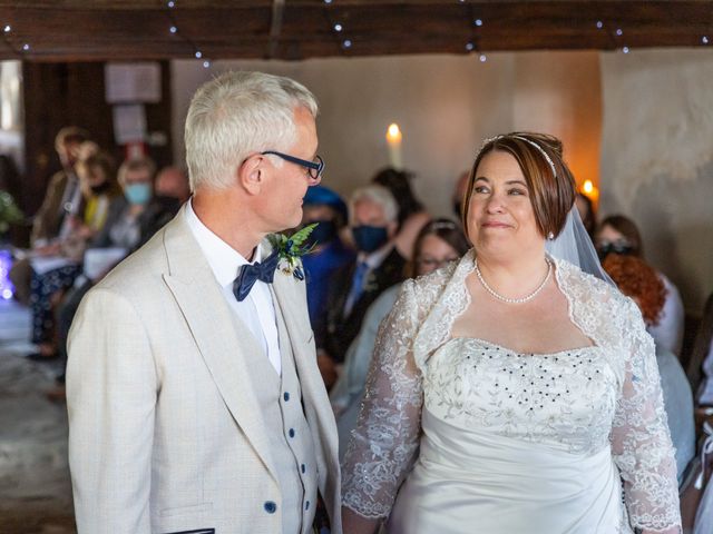 Simon and Clare's Wedding in Penrhyndeudreath, Gwynedd 46