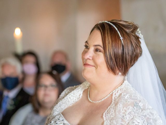 Simon and Clare's Wedding in Penrhyndeudreath, Gwynedd 48