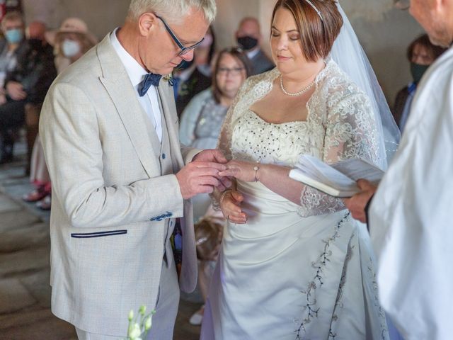 Simon and Clare's Wedding in Penrhyndeudreath, Gwynedd 50