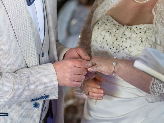 Simon and Clare's Wedding in Penrhyndeudreath, Gwynedd 51