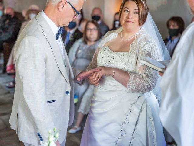 Simon and Clare's Wedding in Penrhyndeudreath, Gwynedd 53