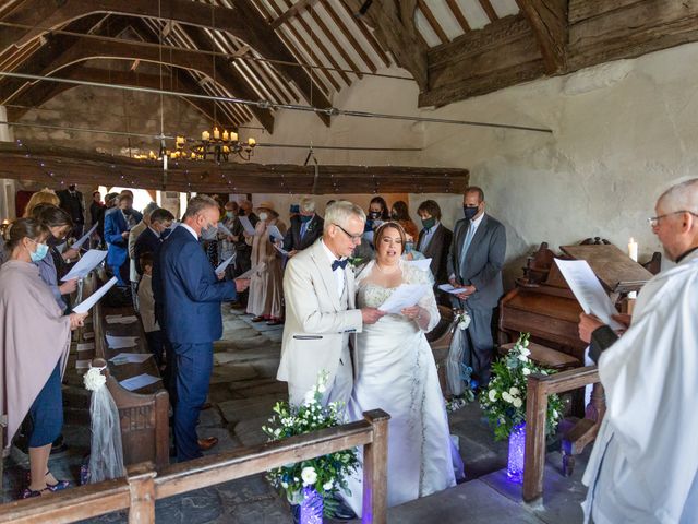 Simon and Clare's Wedding in Penrhyndeudreath, Gwynedd 56