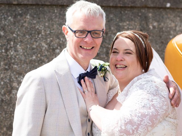 Simon and Clare's Wedding in Penrhyndeudreath, Gwynedd 58
