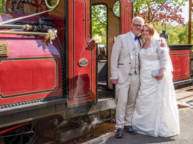 Simon and Clare's Wedding in Penrhyndeudreath, Gwynedd 70
