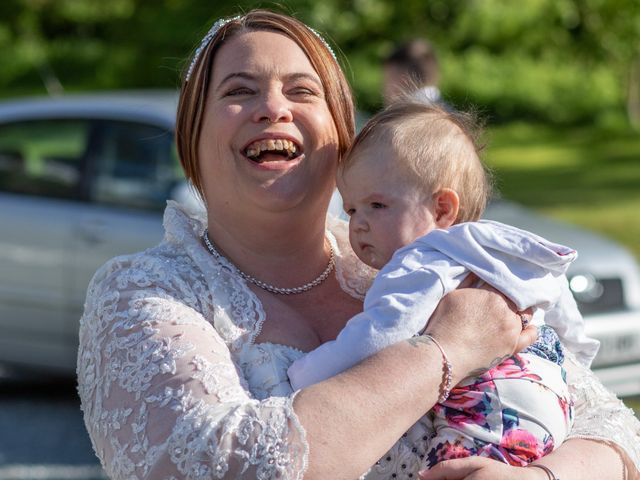 Simon and Clare's Wedding in Penrhyndeudreath, Gwynedd 71