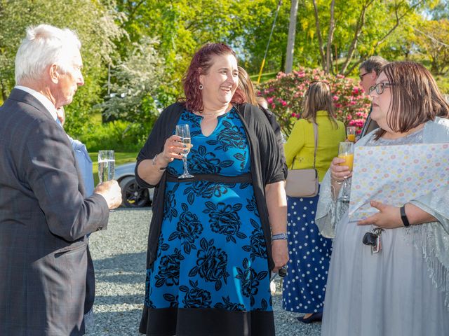 Simon and Clare's Wedding in Penrhyndeudreath, Gwynedd 74