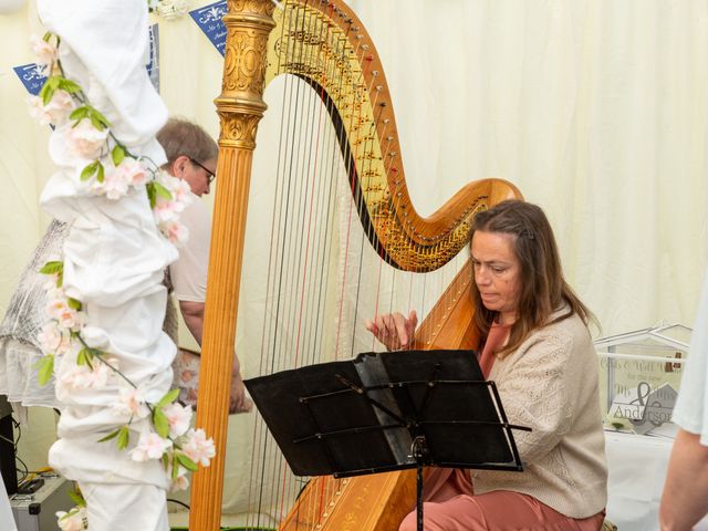 Simon and Clare's Wedding in Penrhyndeudreath, Gwynedd 75