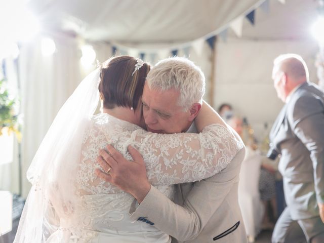 Simon and Clare's Wedding in Penrhyndeudreath, Gwynedd 78