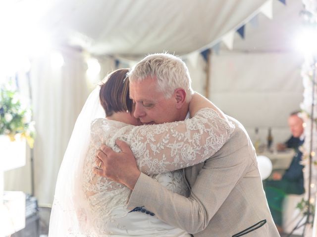 Simon and Clare's Wedding in Penrhyndeudreath, Gwynedd 79