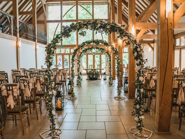 Tommy and Rachel's Wedding in Yateley, Hampshire 16