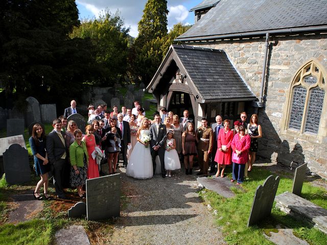 Carl and Alexandra&apos;s Wedding in Penrhyndeudreath, Gwynedd 28