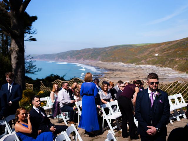 Ant and Jess&apos;s Wedding in Polhawn, Cornwall 26