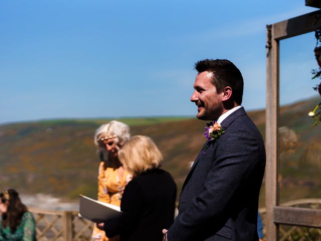 Ant and Jess&apos;s Wedding in Polhawn, Cornwall 29