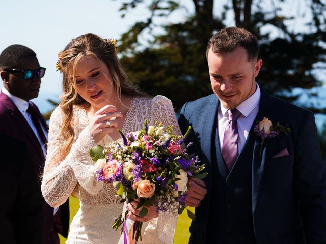 Ant and Jess&apos;s Wedding in Polhawn, Cornwall 31