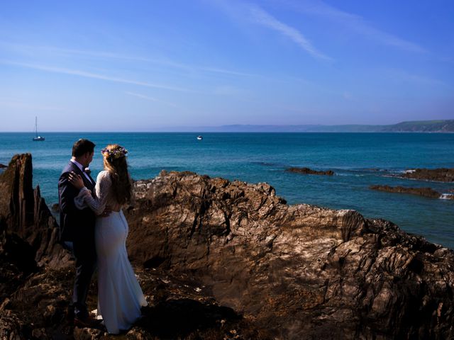 Ant and Jess&apos;s Wedding in Polhawn, Cornwall 47